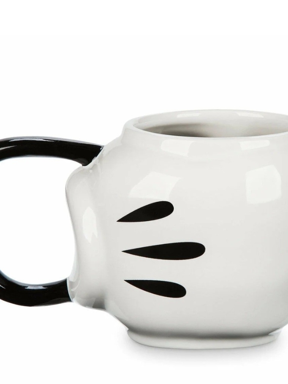 Disney White Ceramic Mug Mickey Mouse Hand